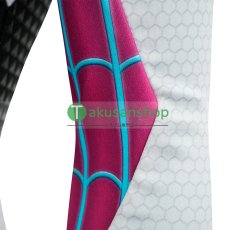 画像13: スパイダーマン: スパイダーバース Spider-Man: Into the Spider-Verse グウェン・ステイシー スパイダー・グウェン 風 コスプレ衣装 コスチューム (13)