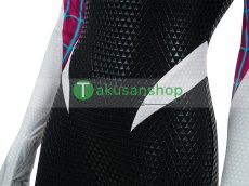 画像14: スパイダーマン: スパイダーバース Spider-Man: Into the Spider-Verse グウェン・ステイシー スパイダー・グウェン 風 コスプレ衣装 コスチューム (14)