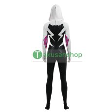 画像4: スパイダーマン: スパイダーバース Spider-Man: Into the Spider-Verse グウェン・ステイシー スパイダー・グウェン 風 コスプレ衣装 コスチューム (4)