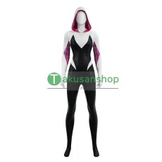 画像5: スパイダーマン: スパイダーバース Spider-Man: Into the Spider-Verse グウェン・ステイシー スパイダー・グウェン 風 コスプレ衣装 コスチューム (5)