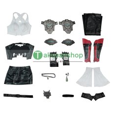 画像38: FF7 ファイナルファンタジーVII リベレーション リメイクシリーズ  ティファ・ロックハート Tifa black mage  風 コスチューム コスプレ衣装 オーダーメイド (38)