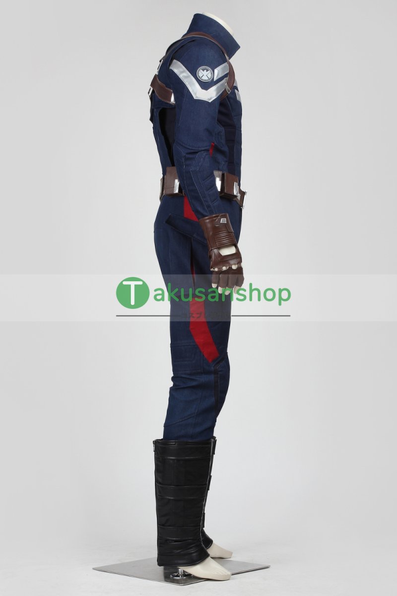 画像3: キャプテンアメリカ 2 ウィンター・ソルジャー スティーブ・ロジャース コスプレ衣装 コスチューム オーダーメイド (3)
