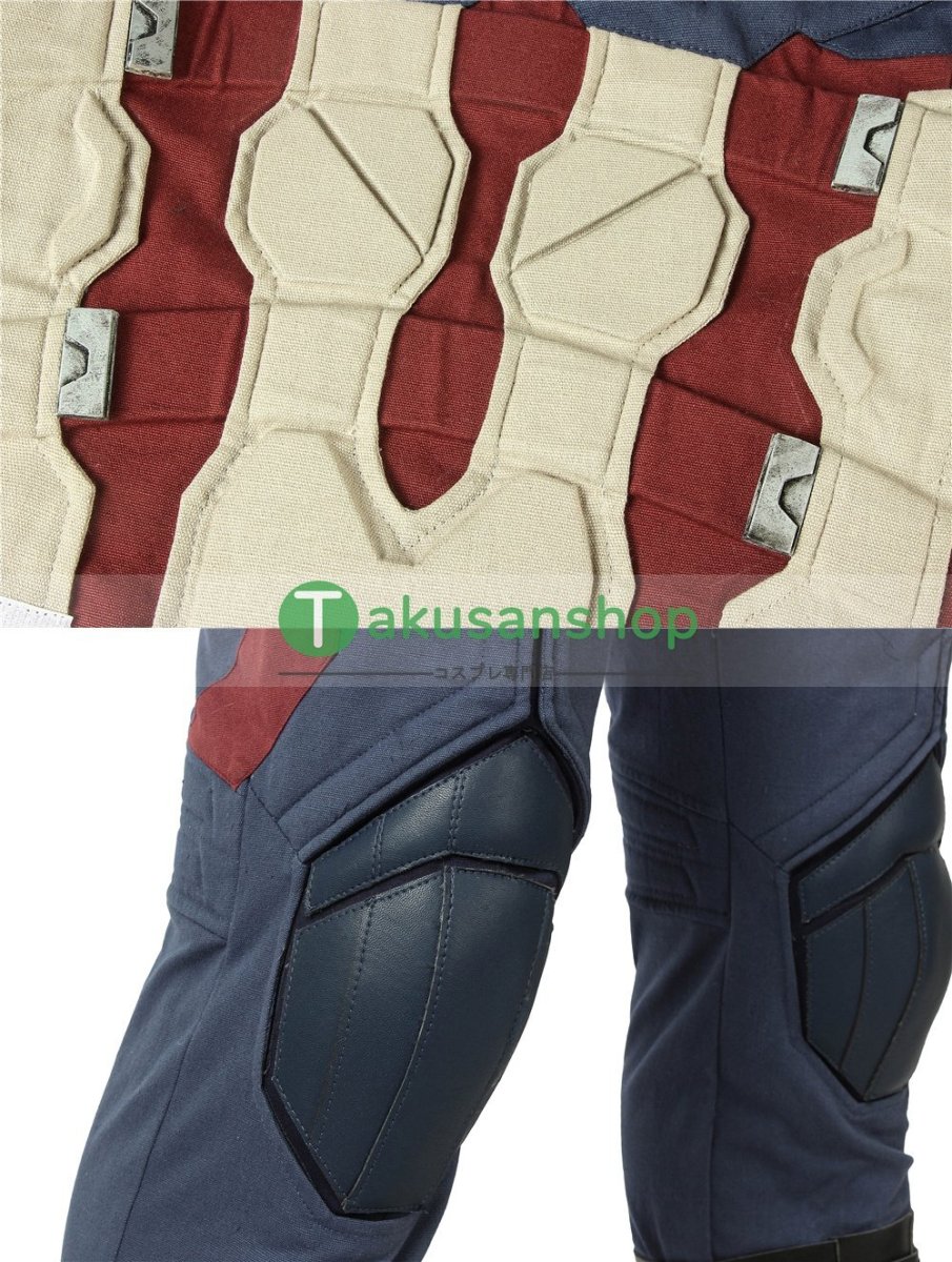 画像9: アベンジャーズ4 エンドゲーム キャプテン・アメリカ スティーブ・ロジャース コスプレ衣装 コスチューム   オーダーメイド (9)