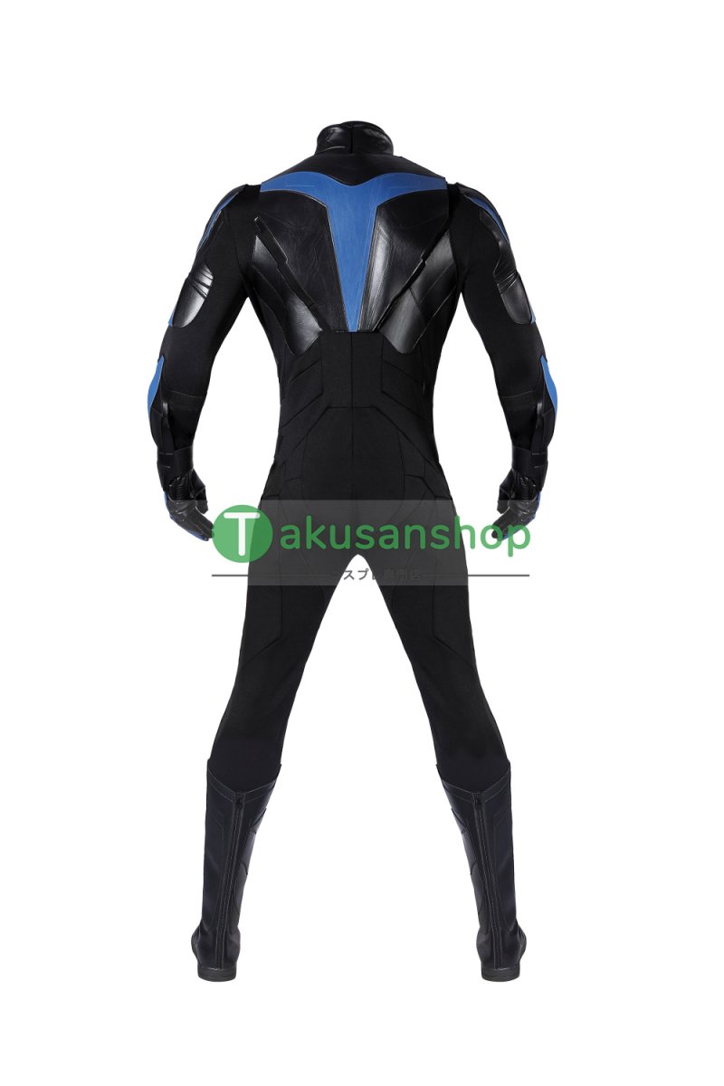 画像2: Titans タイタンズ ナイトウィング Nightwing 風 コスチューム コスプレ衣装 コスプレ靴 ブーツ付き オーダーメイド (2)
