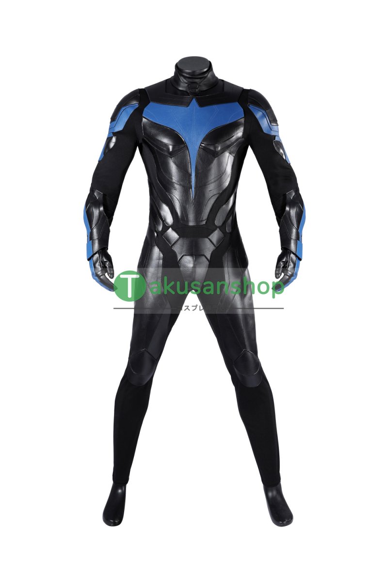 画像3: Titans タイタンズ ナイトウィング Nightwing 風 コスチューム コスプレ衣装 コスプレ靴 ブーツ付き オーダーメイド (3)