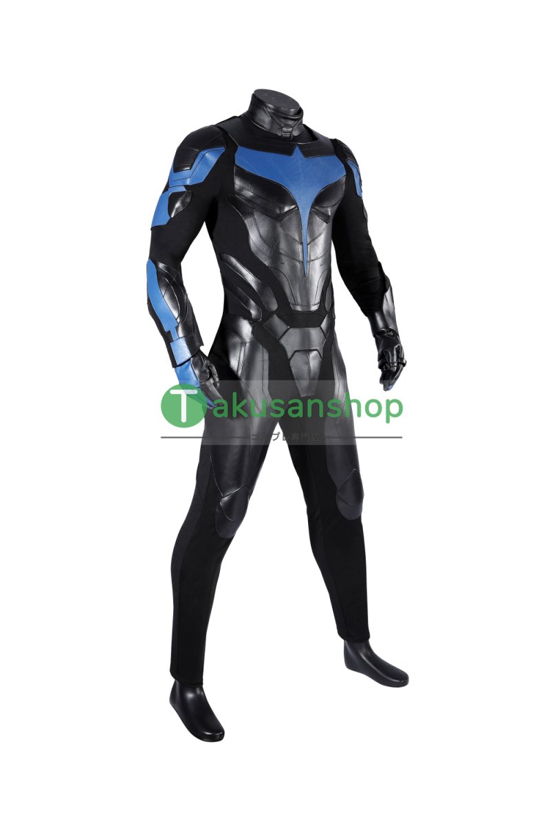 画像4: Titans タイタンズ ナイトウィング Nightwing 風 コスチューム コスプレ衣装 コスプレ靴 ブーツ付き オーダーメイド (4)