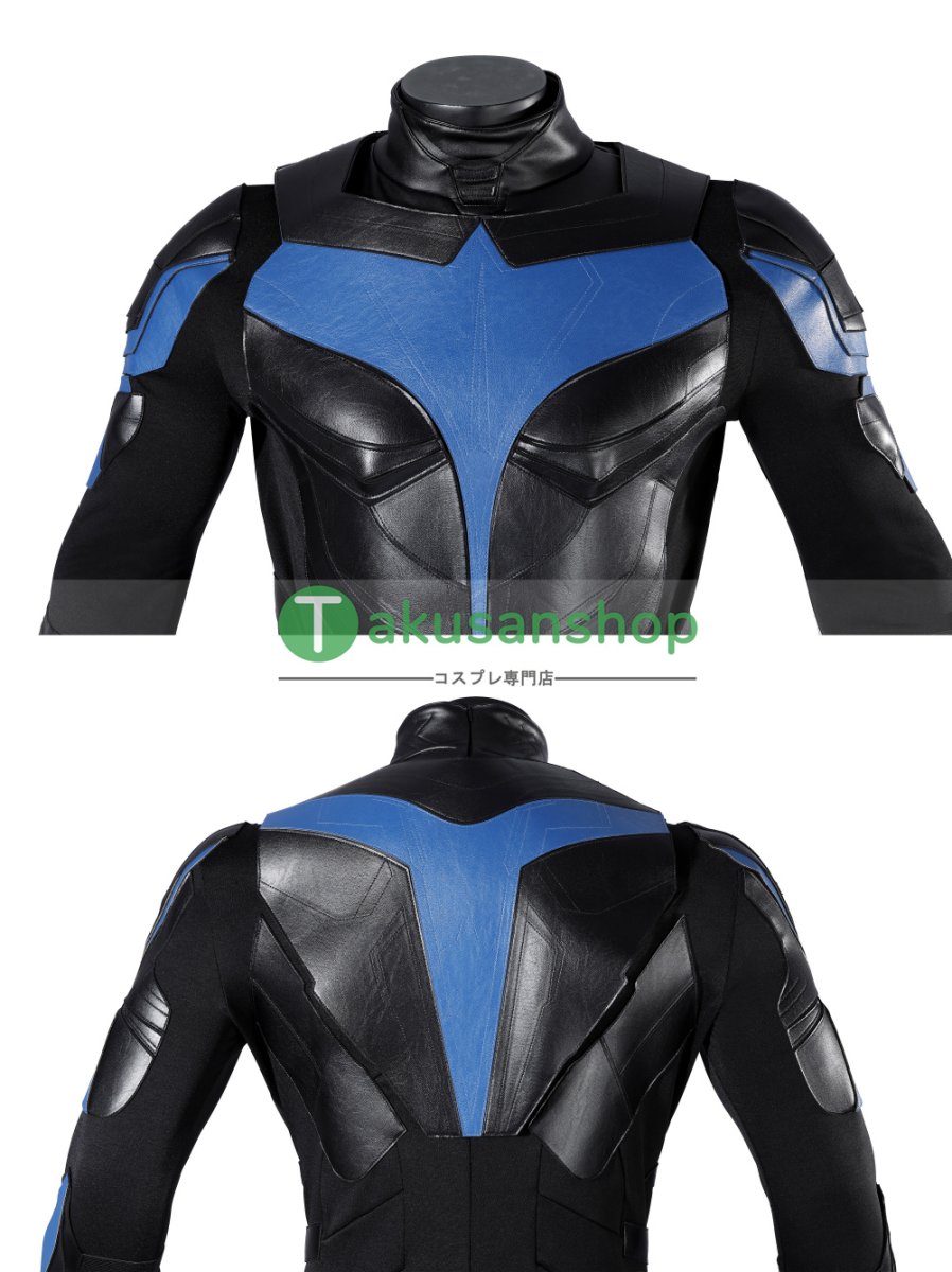 画像7: Titans タイタンズ ナイトウィング Nightwing 風 コスチューム コスプレ衣装 コスプレ靴 ブーツ付き オーダーメイド (7)