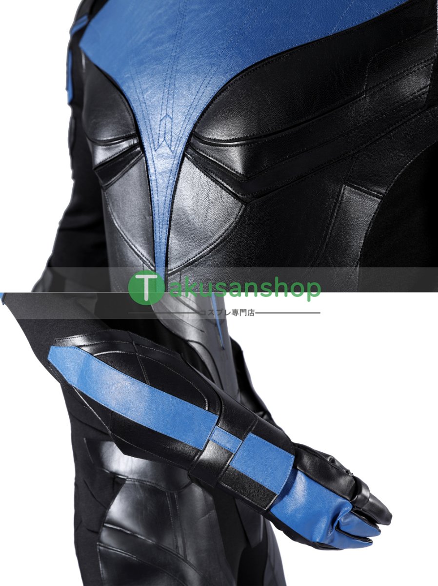 画像8: Titans タイタンズ ナイトウィング Nightwing 風 コスチューム コスプレ衣装 コスプレ靴 ブーツ付き オーダーメイド (8)