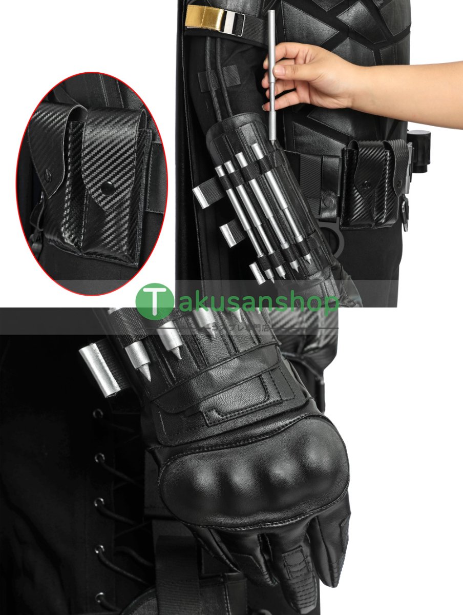 画像16: ザ・バットマン The batman ブルース・ウェイン 2022映画  風 コスチューム コスプレ衣装 バラ売り可 オーダーメイド (16)