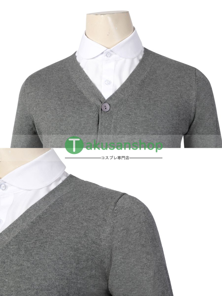 画像10: アダムス・ファミリー  ドラマ  ウェンズデー  Wednesday ネヴァーモア学園制服　ユージーン・オティンガー   風 コスチューム コスプレ衣装 (10)