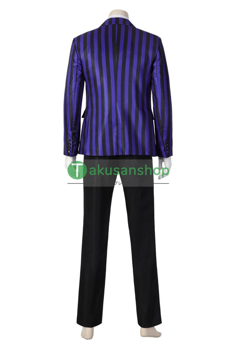 画像4: アダムス・ファミリー  ドラマ  ウェンズデー  Wednesday ネヴァーモア学園制服　ユージーン・オティンガー   風 コスチューム コスプレ衣装 (4)