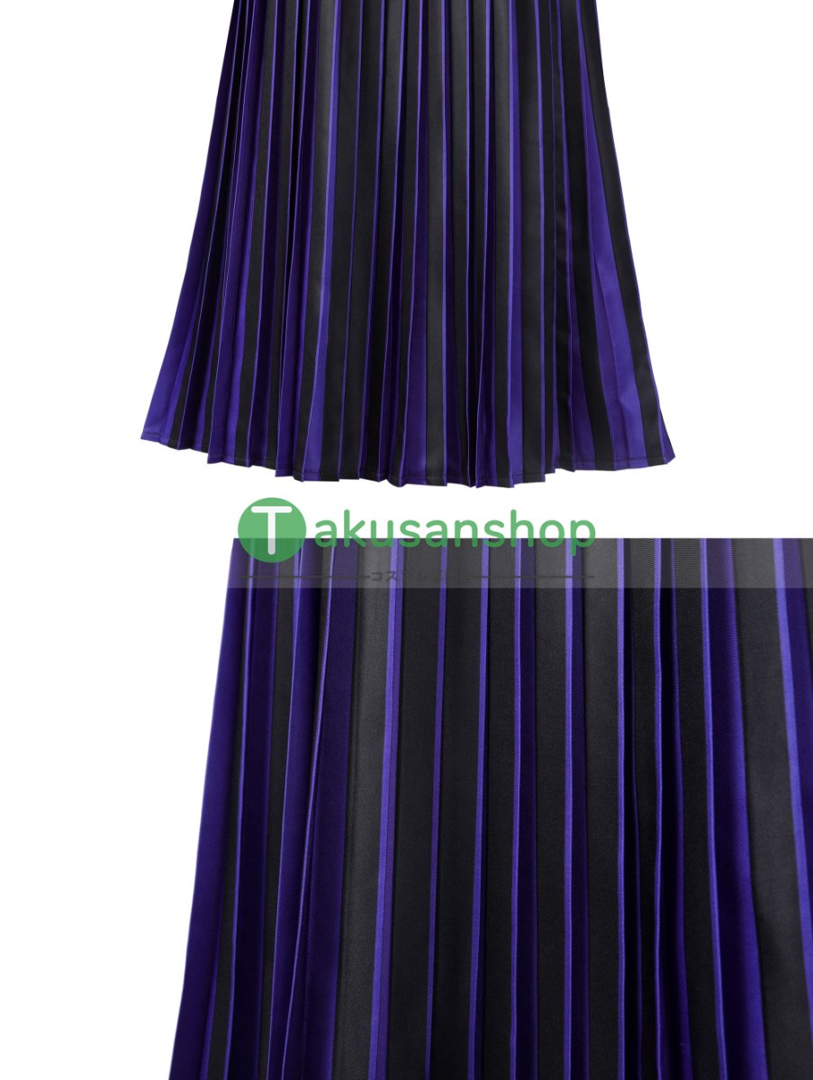 画像8: アダムス・ファミリー  ドラマ  ウェンズデー  Wednesday ネヴァーモア学園制服　イーニッド・シンクレア ビアンカ・バークレー   風 コスチューム コスプレ衣装 (8)