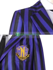 画像5: アダムス・ファミリー  ドラマ  ウェンズデー  Wednesday ネヴァーモア学園制服　イーニッド・シンクレア ビアンカ・バークレー   風 コスチューム コスプレ衣装 (5)