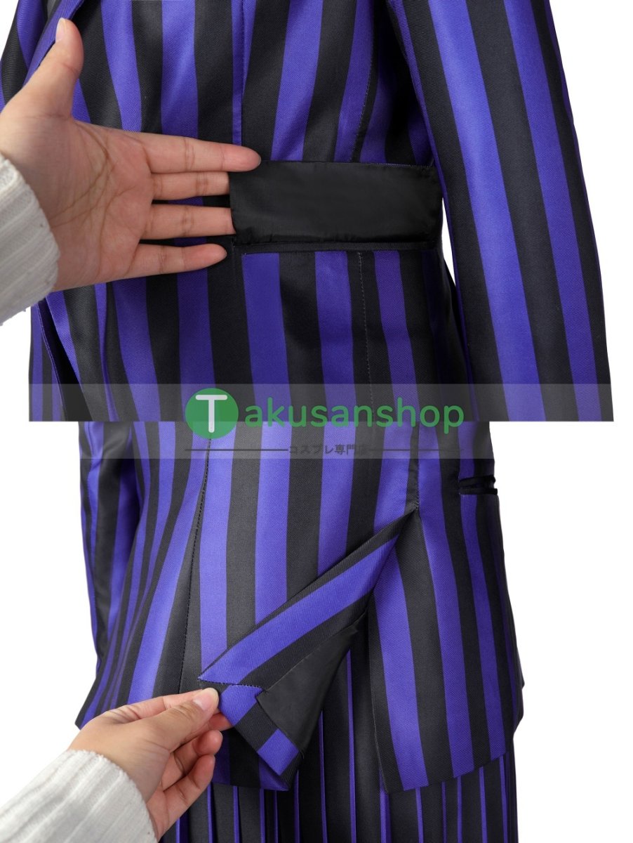 画像7: アダムス・ファミリー  ドラマ  ウェンズデー  Wednesday ネヴァーモア学園制服　イーニッド・シンクレア ビアンカ・バークレー   風 コスチューム コスプレ衣装 (7)