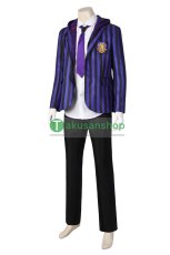 画像2: アダムス・ファミリー  ドラマ  ウェンズデー  Wednesday ネヴァーモア学園制服　ゼイヴィア・ソープ  エイジャックス   風 コスチューム コスプレ衣装 (2)