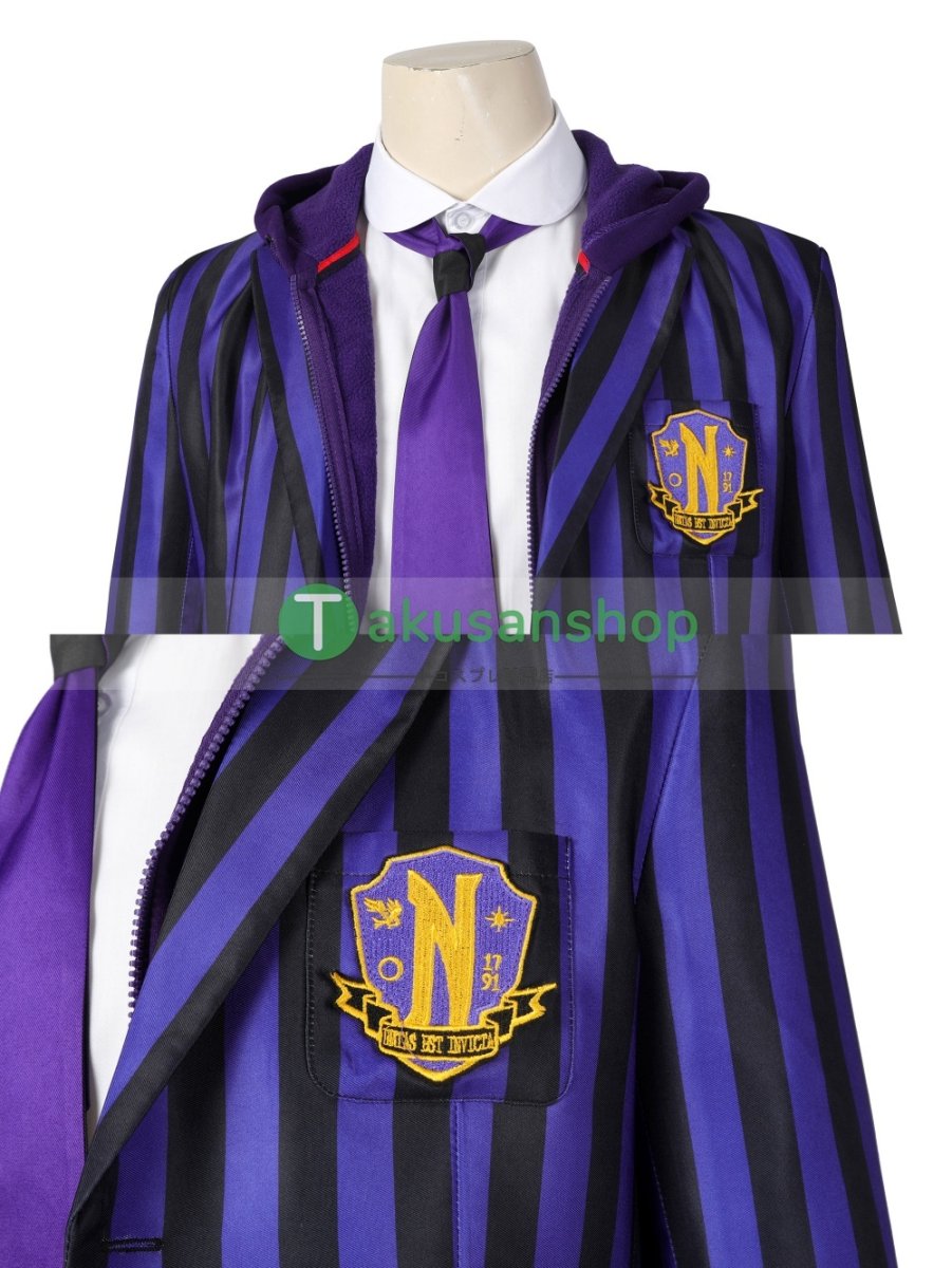 画像7: アダムス・ファミリー  ドラマ  ウェンズデー  Wednesday ネヴァーモア学園制服　ゼイヴィア・ソープ  エイジャックス   風 コスチューム コスプレ衣装 (7)