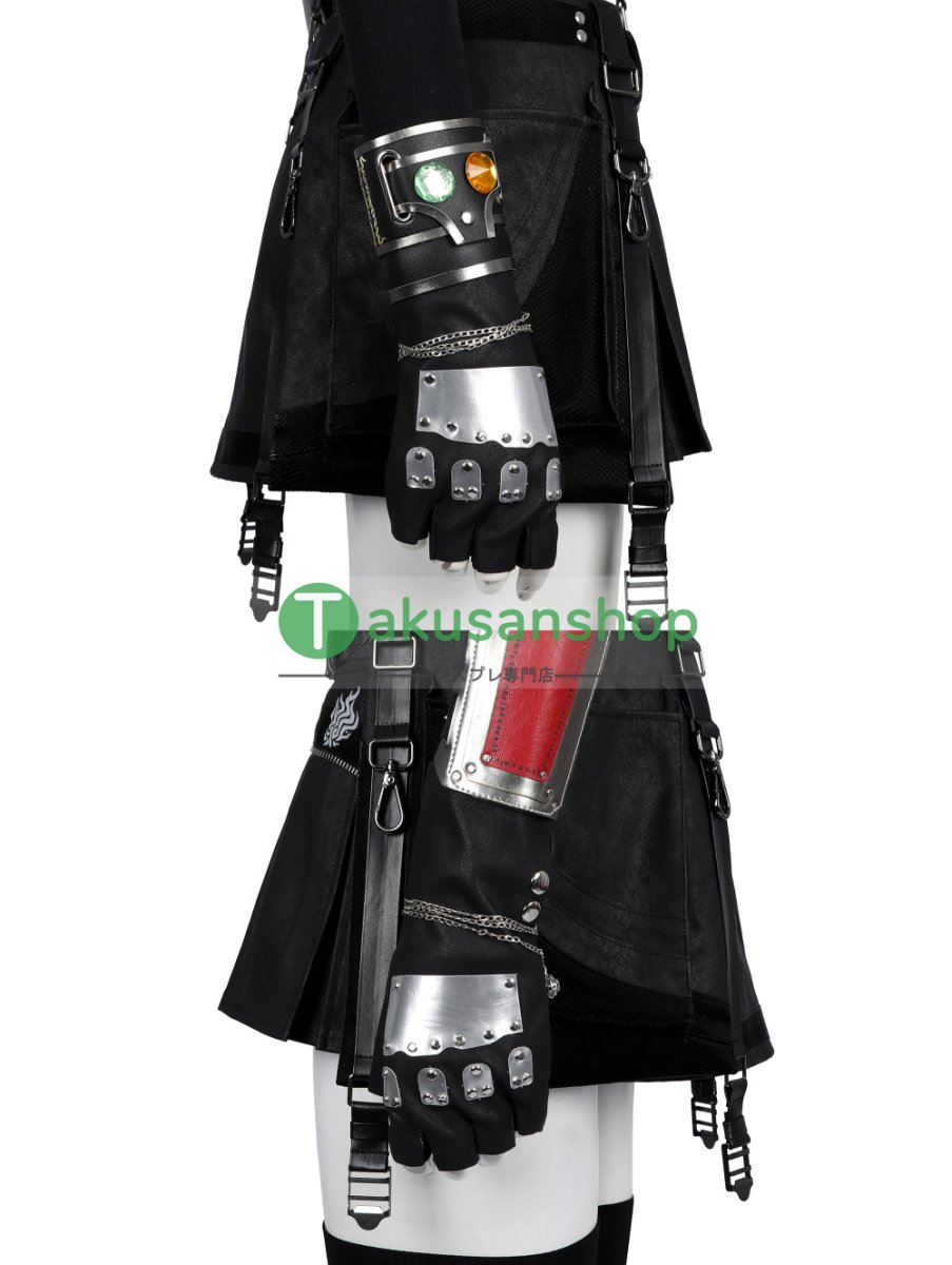 画像10: FF7 ファイナルファンタジーVII ティファ ロックハート Tifa 風 コスプレ衣装 コスチューム (10)