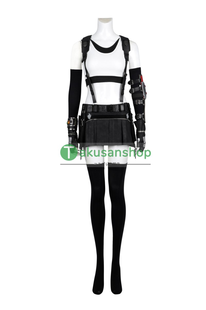 画像4: FF7 ファイナルファンタジーVII ティファ ロックハート Tifa 風 コスプレ衣装 コスチューム (4)