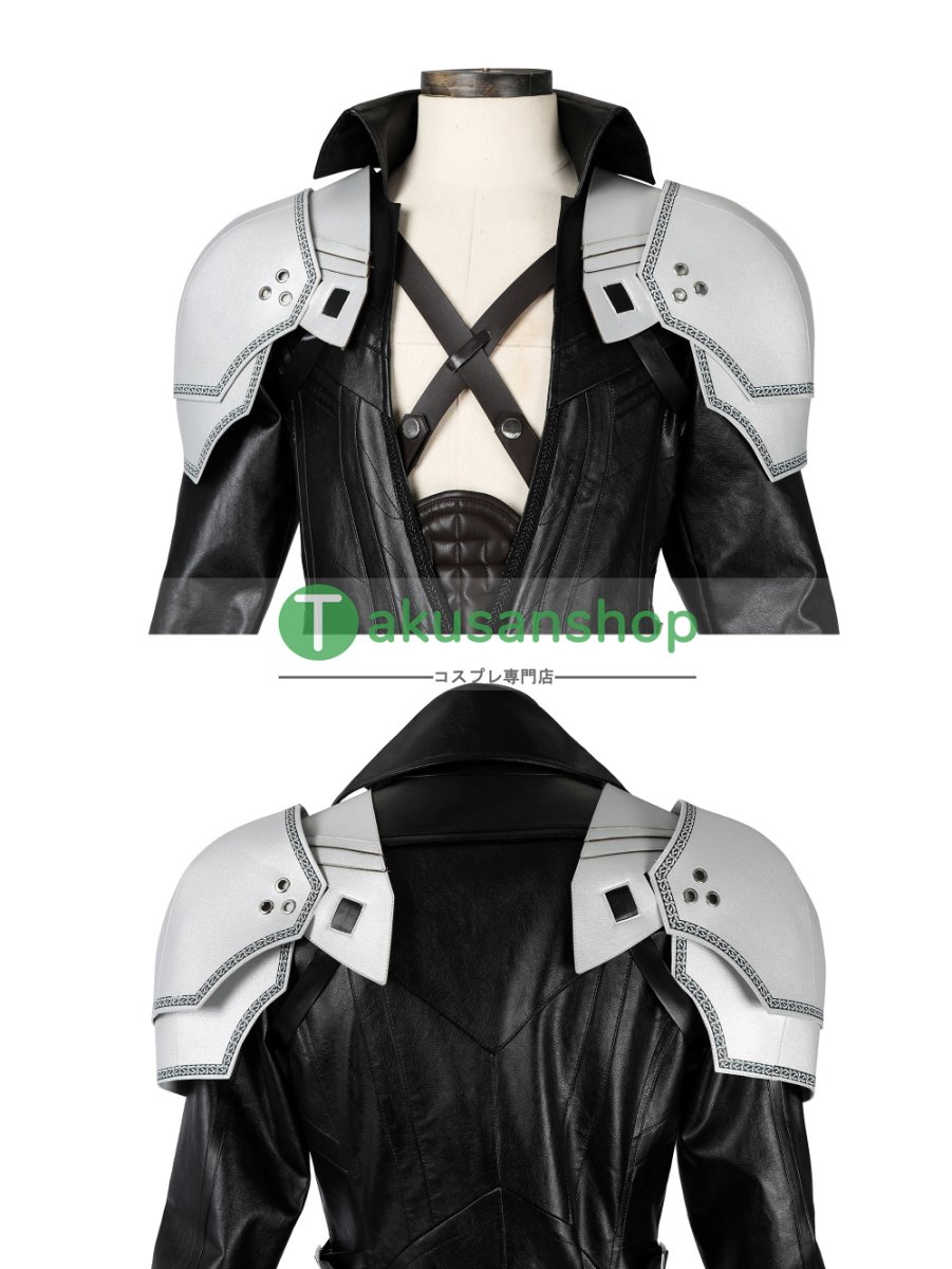 画像8: FF7 ファイナルファンタジーVII セフィロス Sephiroth 風 コスプレ衣装 ブーツ付き コスプレ靴  コスチューム オーダーメイド (8)