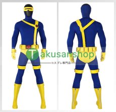 画像2: X-MEN 97 サイクロップス スコット・サマーズ Cyclops 風 コスチューム コスプレ衣装 コスプレ靴 バラ売り可 オーダーメイド (2)