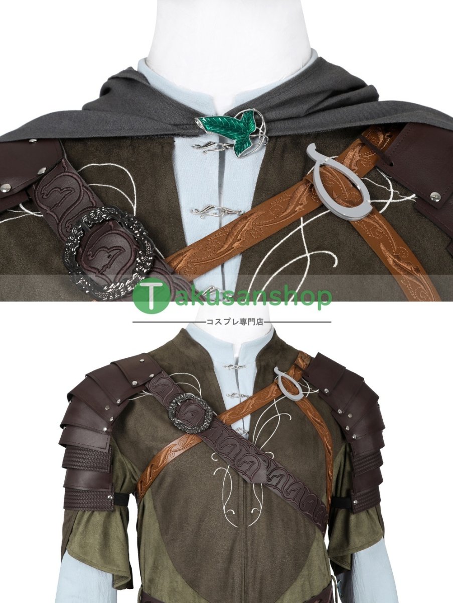 画像11: 映画 ロード・オブ・ザ・リング  レゴラス Legolas 風 コスチューム コスプレ衣装  オーダーメイド (11)