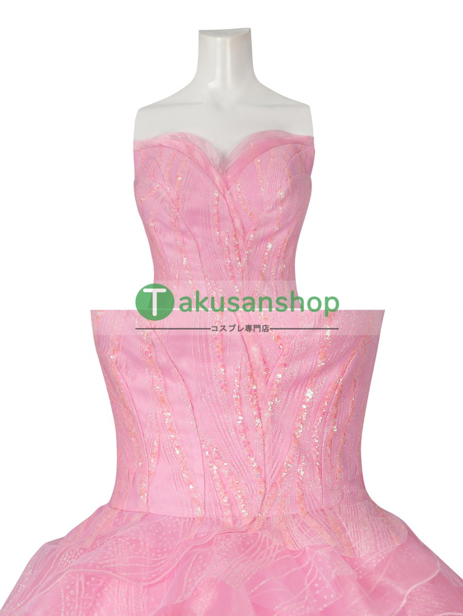 画像5: Wicked ウィキッド ふたりの魔女  映画  グリンダ  風 コスチューム コスプレ衣装  オーダーメイド (5)