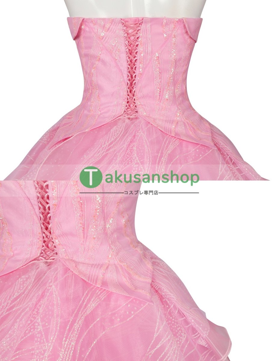 画像7: Wicked ウィキッド ふたりの魔女  映画  グリンダ  風 コスチューム コスプレ衣装  オーダーメイド (7)