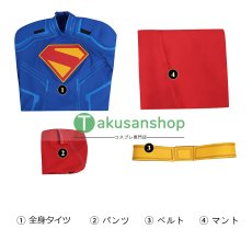 画像23: Superman 2025映画 スーパーマン：レガシー  クラーク・ケント  風 コスチューム コスプレ衣装 コスプレ靴 ブーツ付き オーダーメイド (23)
