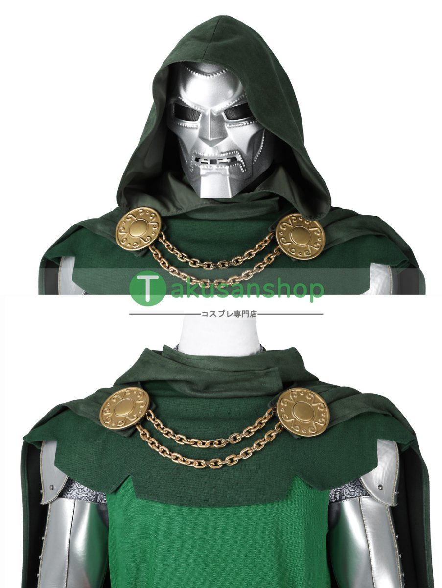 画像13: ファンタスティック4:ファースト・ステップ  ドクター・ドゥーム  Doctor Doom  風 コスチューム コスプレ衣装  オーダーメイド (13)