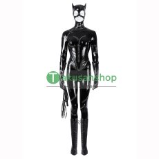 画像2: バットマン リターンズ  セリーナ・カイル Catwoman キャットウーマン 風 コスチューム コスプレ衣装 コスプレ靴 (2)