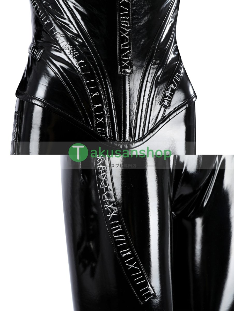 画像13: バットマン リターンズ  セリーナ・カイル Catwoman キャットウーマン 風 コスチューム コスプレ衣装 コスプレ靴 (13)