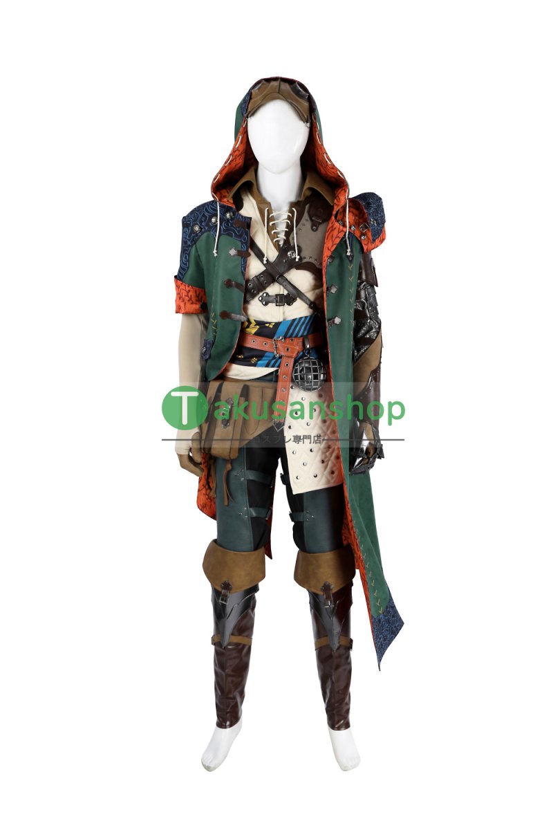 画像3: 【刀無し】モンハンワイルズ モンスターハンターワイルズ ホープ装備  風 コスチューム コスプレ衣装  オーダーメイド (3)
