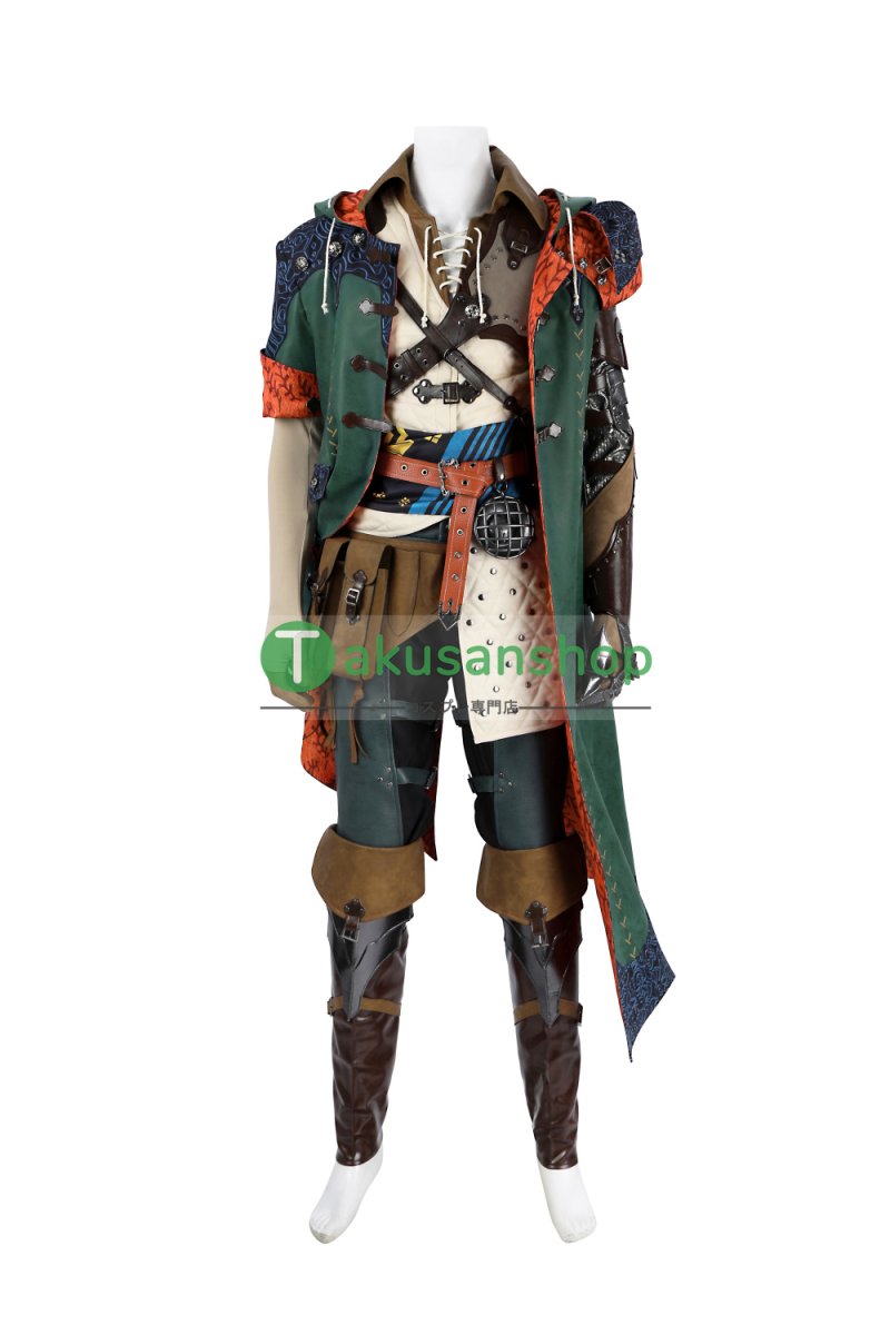 画像7: 【刀無し】モンハンワイルズ モンスターハンターワイルズ ホープ装備  風 コスチューム コスプレ衣装  オーダーメイド (7)