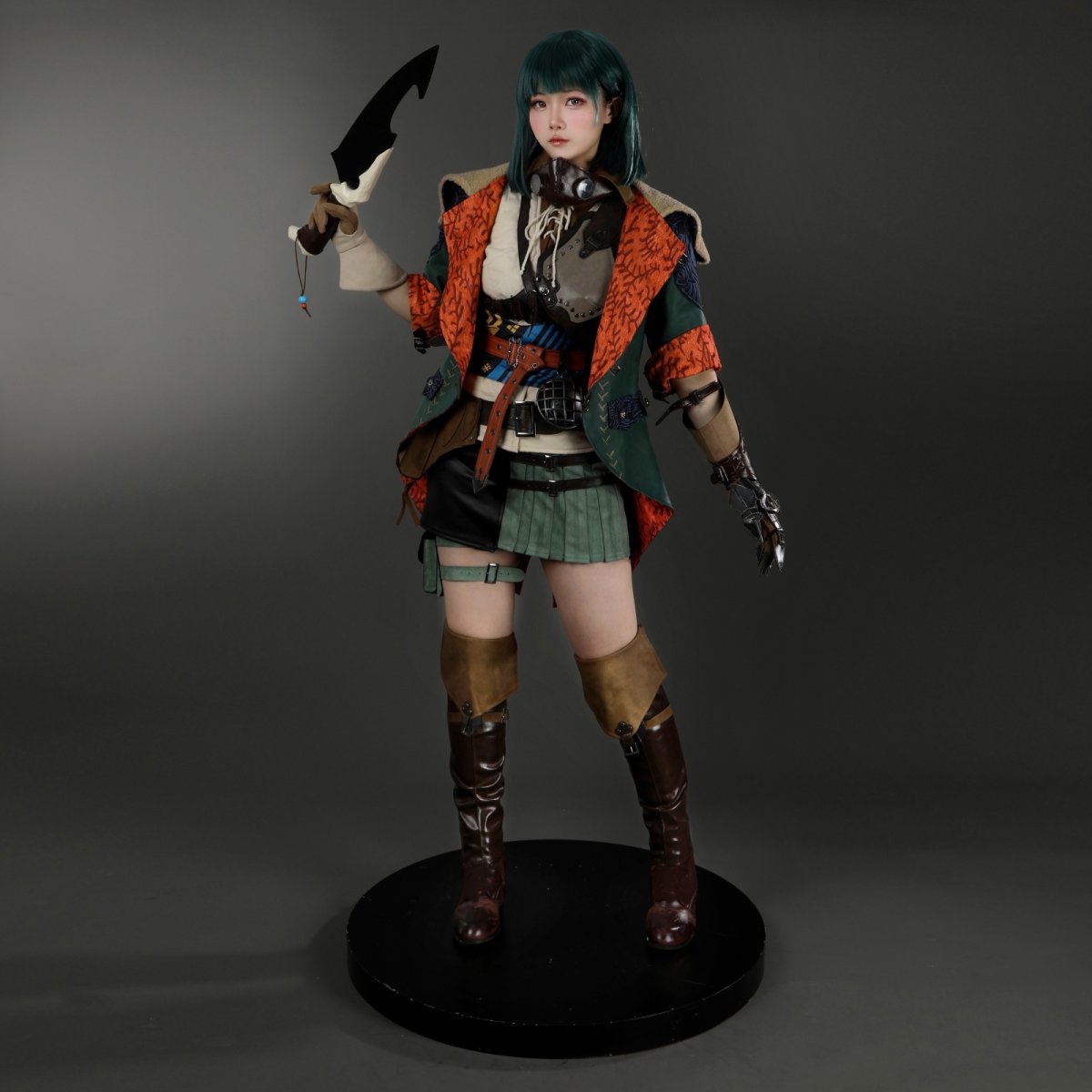 画像1: 【刀無し】モンハンワイルズ モンスターハンターワイルズ ホープ装備 女性Ver 風 コスチューム コスプレ衣装  オーダーメイド (1)