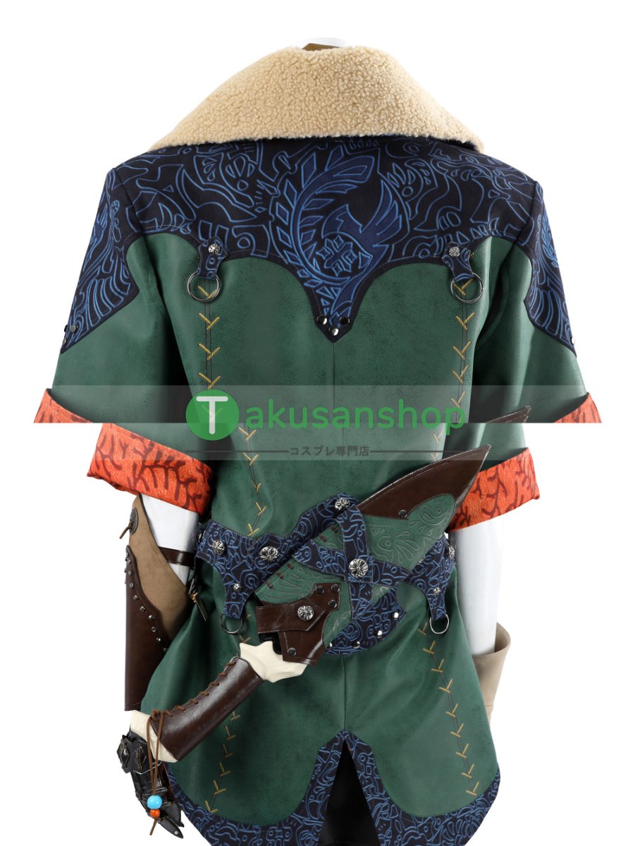 画像12: 【刀無し】モンハンワイルズ モンスターハンターワイルズ ホープ装備 女性Ver 風 コスチューム コスプレ衣装  オーダーメイド (12)