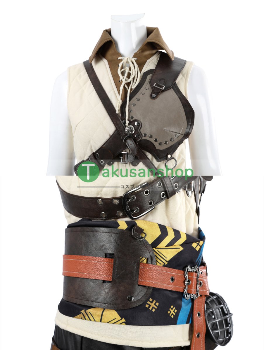 画像16: 【刀無し】モンハンワイルズ モンスターハンターワイルズ ホープ装備 女性Ver 風 コスチューム コスプレ衣装  オーダーメイド (16)