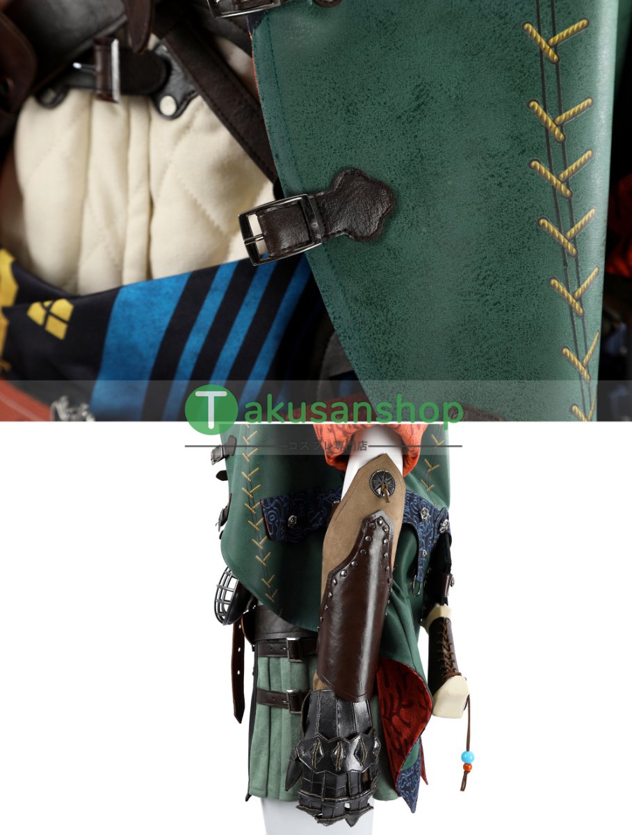 画像10: 【刀無し】モンハンワイルズ モンスターハンターワイルズ ホープ装備 女性Ver 風 コスチューム コスプレ衣装  オーダーメイド (10)