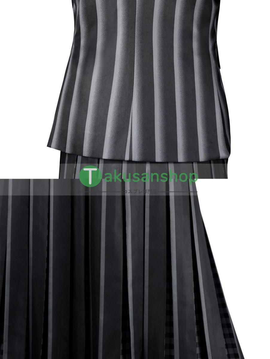 画像23: アダムス・ファミリー  ドラマ  ウェンズデー  Wednesday ネヴァーモア学園制服   風 コスチューム コスプレ衣装 (23)