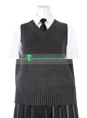 画像24: アダムス・ファミリー  ドラマ  ウェンズデー  Wednesday ネヴァーモア学園制服   風 コスチューム コスプレ衣装 (24)