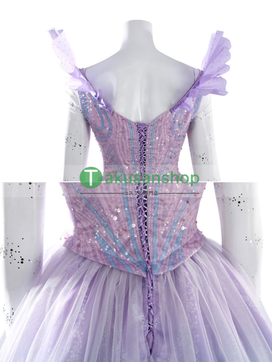 画像11: Wicked ウィキッド 永遠の約束  映画  グリンダ  風 コスチューム コスプレ衣装  オーダーメイド (11)