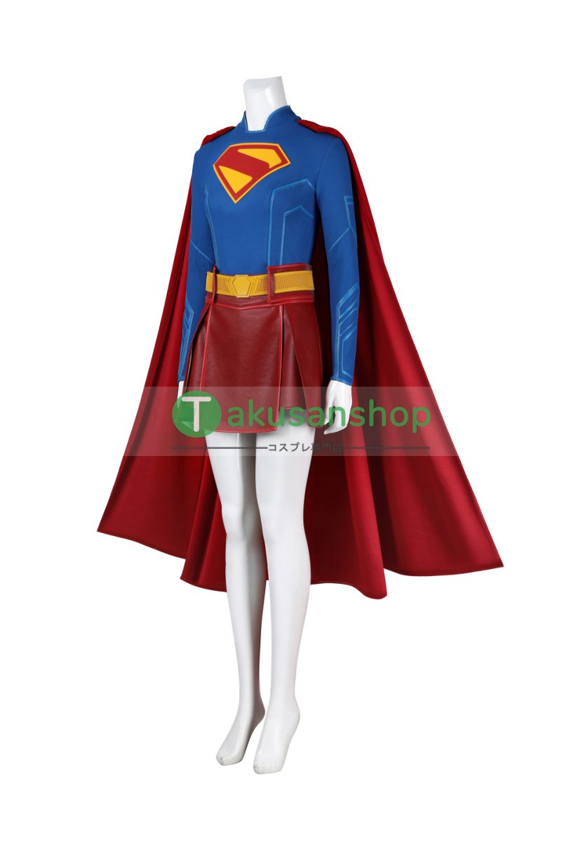 画像4: Superman 2025映画 スーパーマン:レガシー  スーパーガール Supergirl  風 コスチューム コスプレ衣装  コスプレ靴 ブーツ付き オーダーメイド  (4)