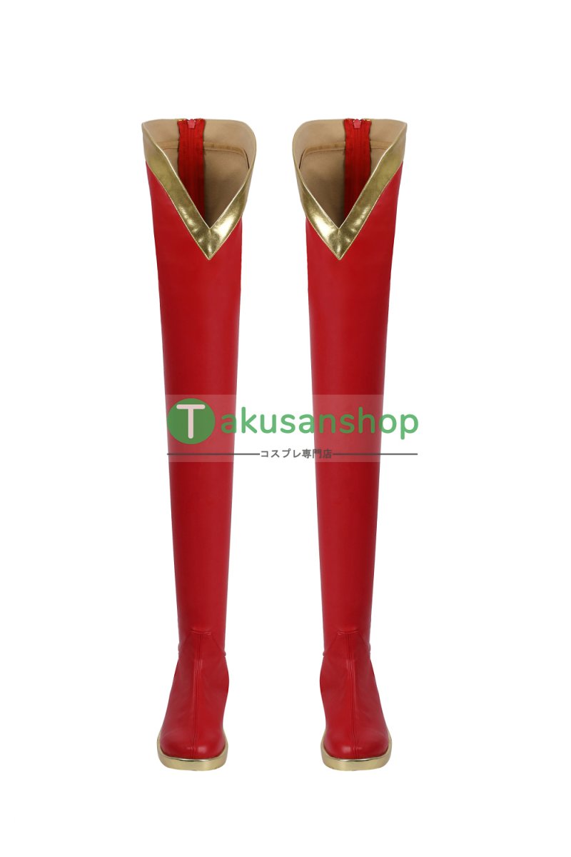 画像16: Supergirl: Woman of Tomorrow  スーパーガール：ウーマン・オブ・トゥモロー カーラ  風 コスチューム コスプレ衣装  コスプレ靴 ブーツ付き オーダーメイド  (16)