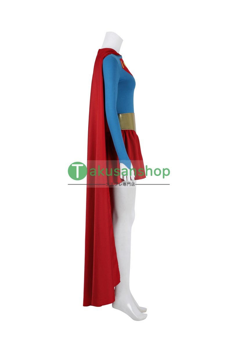 画像4: Supergirl: Woman of Tomorrow  スーパーガール：ウーマン・オブ・トゥモロー カーラ  風 コスチューム コスプレ衣装  コスプレ靴 ブーツ付き オーダーメイド  (4)