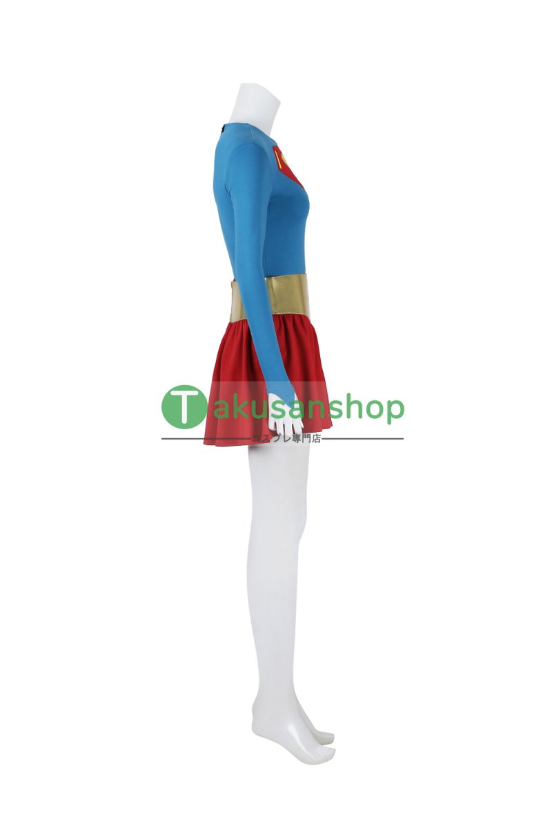 画像8: Supergirl: Woman of Tomorrow  スーパーガール：ウーマン・オブ・トゥモロー カーラ  風 コスチューム コスプレ衣装  コスプレ靴 ブーツ付き オーダーメイド  (8)