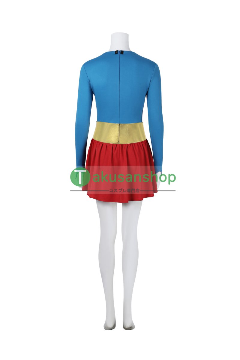 画像9: Supergirl: Woman of Tomorrow  スーパーガール：ウーマン・オブ・トゥモロー カーラ  風 コスチューム コスプレ衣装  コスプレ靴 ブーツ付き オーダーメイド  (9)
