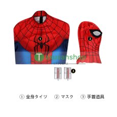 画像21: Spider-Man スパイダーマン：ブランド・ニュー・デイ ピーター・パーカー 風 全身タイツ コスチューム コスプレ衣装 コスプレ靴 (21)