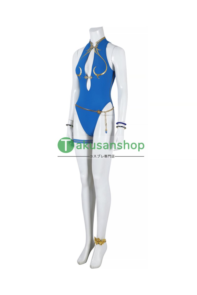 画像2: SF Street Fighter ストリートファイター  春麗　Chun-Li 水着 風 コスチューム コスプレ衣装 (2)