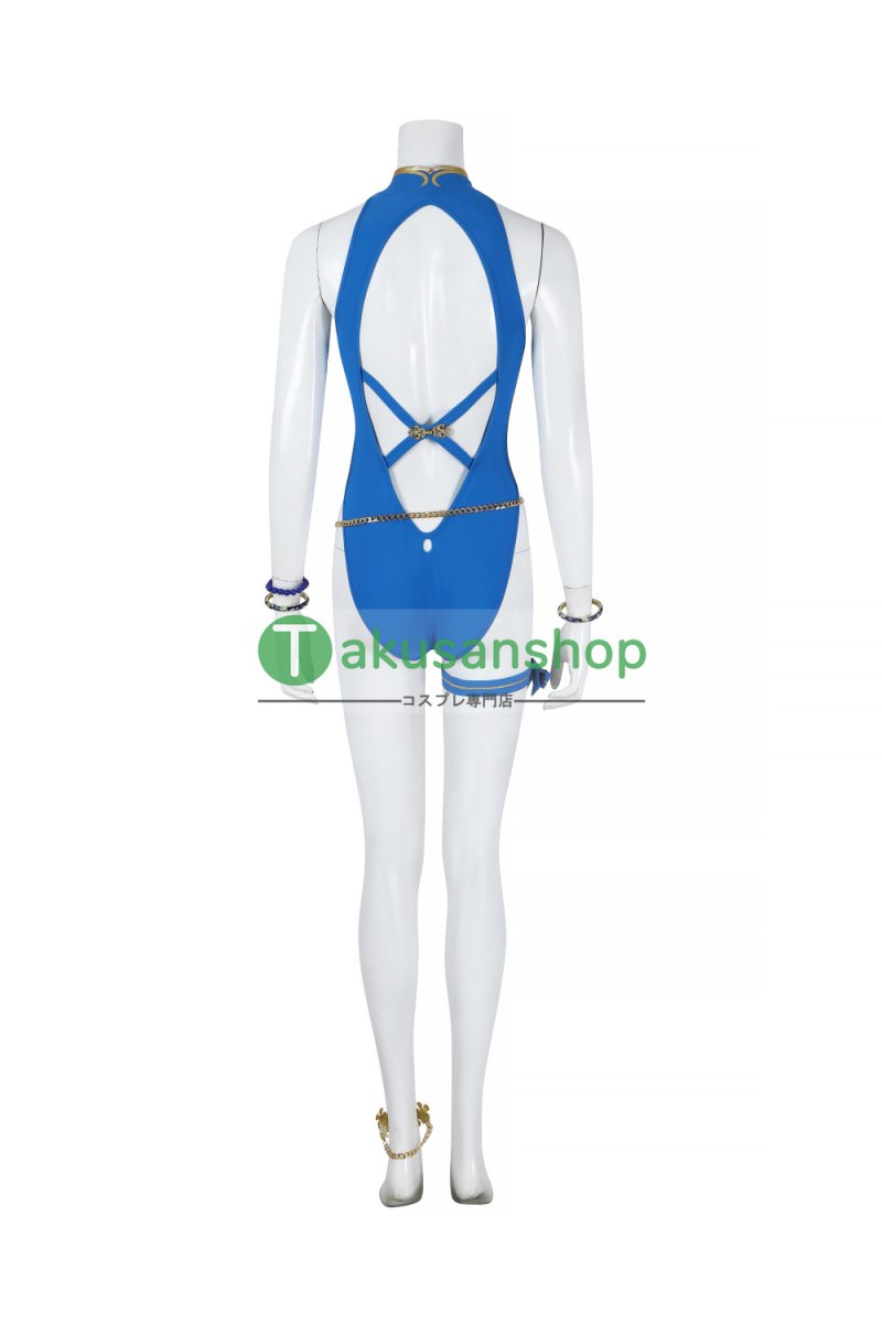 画像4: SF Street Fighter ストリートファイター  春麗　Chun-Li 水着 風 コスチューム コスプレ衣装 (4)