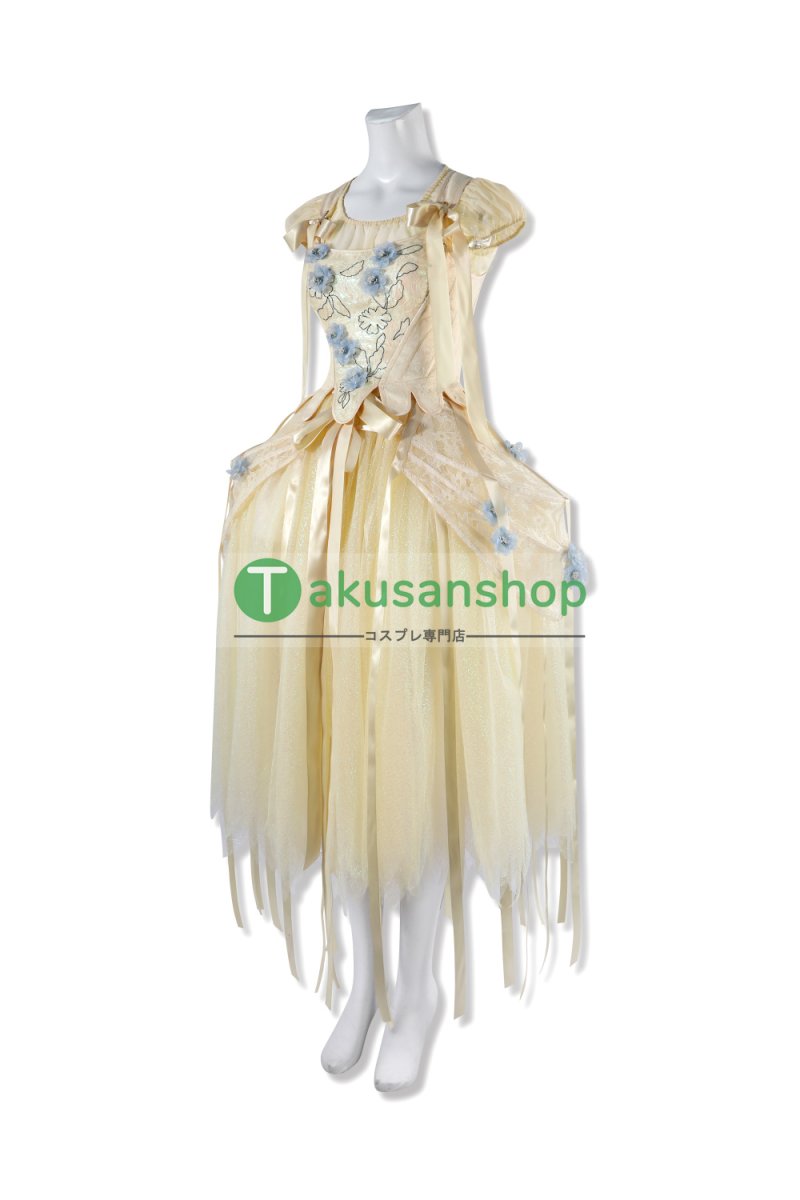 画像2: アダムス・ファミリー  ドラマ  ウェンズデー  Wednesday  イーニッド・シンクレア  風 コスチューム コスプレ衣装 (2)