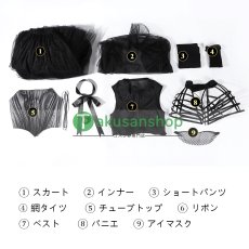 画像15: アダムス・ファミリー  ドラマ  ウェンズデー  Wednesday   風 コスチューム コスプレ衣装 (15)